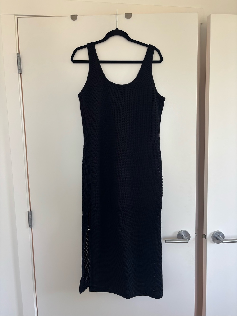 Frame Black Knit Midi Tank Dress
